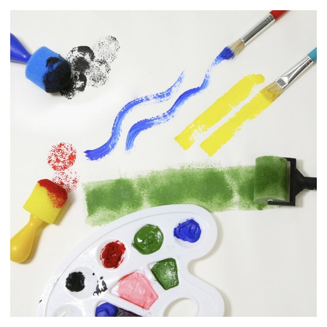 【mamayo】繪畫筆刷工具6件組(手指膏/顏料專用)