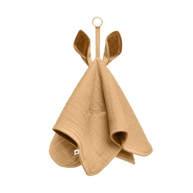 丹麥BIBS Cuddle Cloth Kangaroo袋鼠安撫巾(象牙白/沙漠/腮紅/雲灰/灰綠)-優惠價