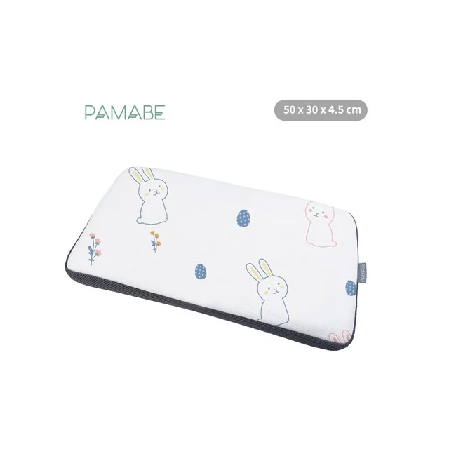 PAMABE 4D兒童水洗透氣枕-柔軟小兔(1-3歲/50x30x4.5cm)