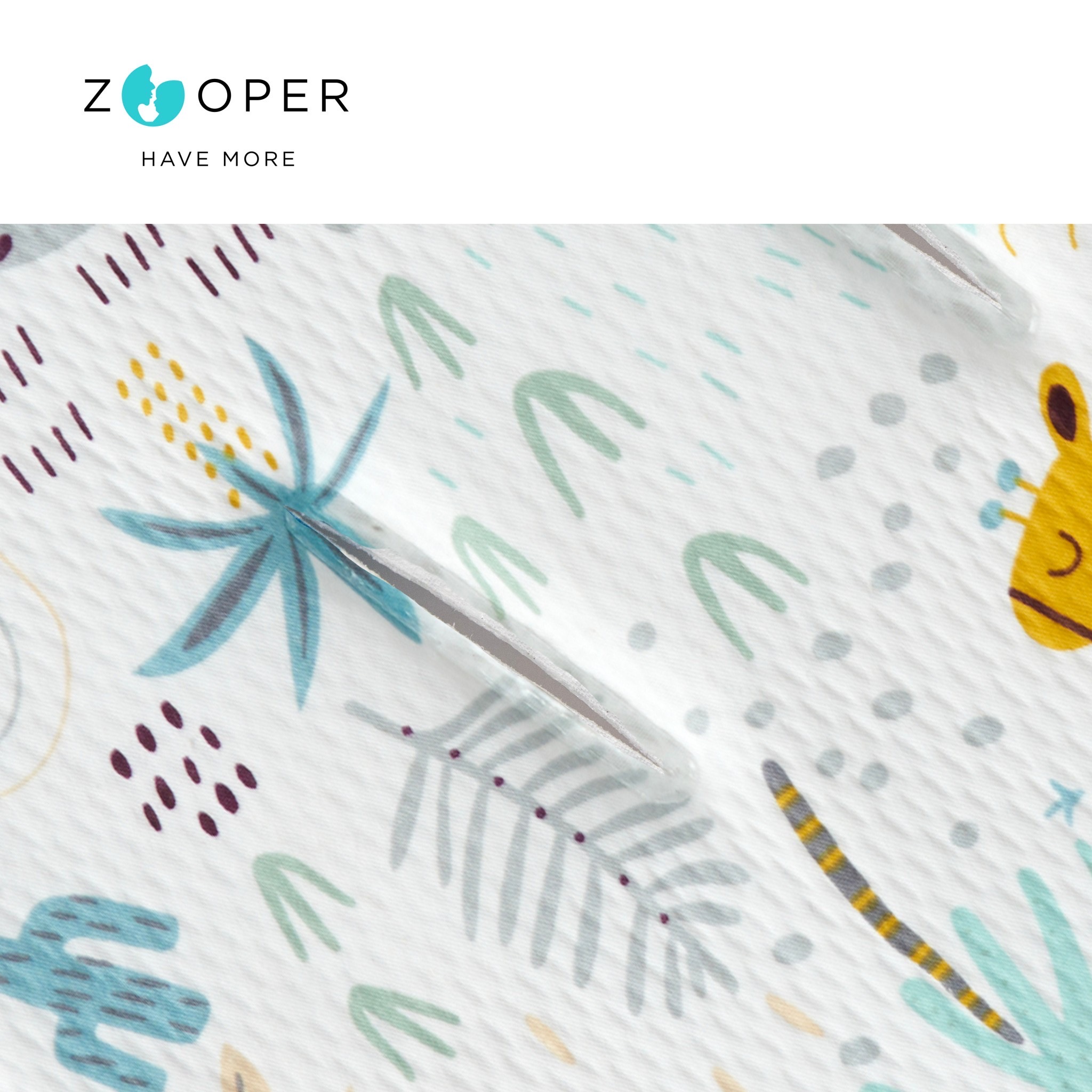 Zooper Pop 限定款 純棉冰絲四季兩用墊 /涼感墊-微笑恐龍