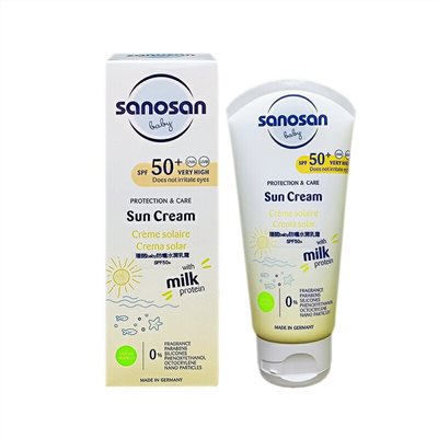 珊諾 sanosan baby防曬水潤乳霜SPF50+ 75ml(SNS40892050)~效期到2025/06