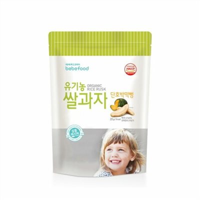 韓國 BEBEFOOD寶寶福德 米餅20g-南瓜