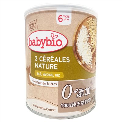 法國Babybio 生機寶寶全榖麥精220g