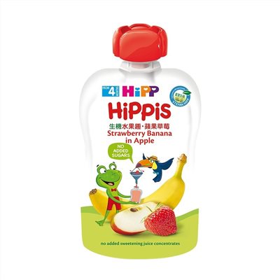 HiPP 喜寶 生機水果趣-蘋果草莓100g