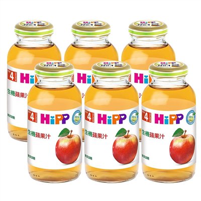 HiPP 喜寶 生機蘋果汁200ml(6罐)