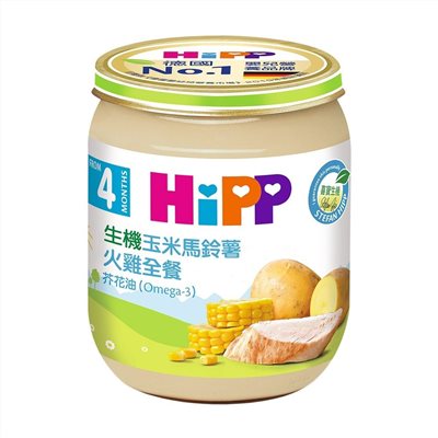 HiPP 喜寶 生機玉米馬鈴薯火雞全餐125g