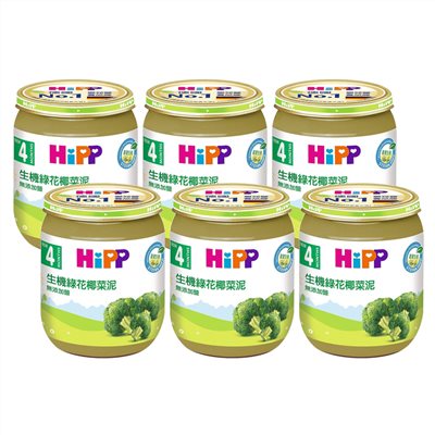 HiPP 喜寶 生機綠花椰菜泥125g(6罐)
