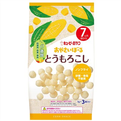 日本KEWPIE S-3 寶寶菓子球-玉蜀黍