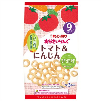 日本KEWPIE S-5 寶寶菓子圈圈-蕃茄胡蘿蔔