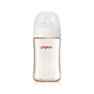 日本 Pigeon貝親 第三代母乳實感PPSU奶瓶240ml(純淨白)