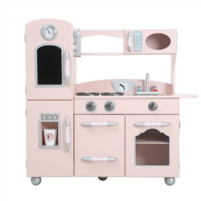 TEAMSON小廚師威徹斯特復古玩具廚房 - 粉紅色
